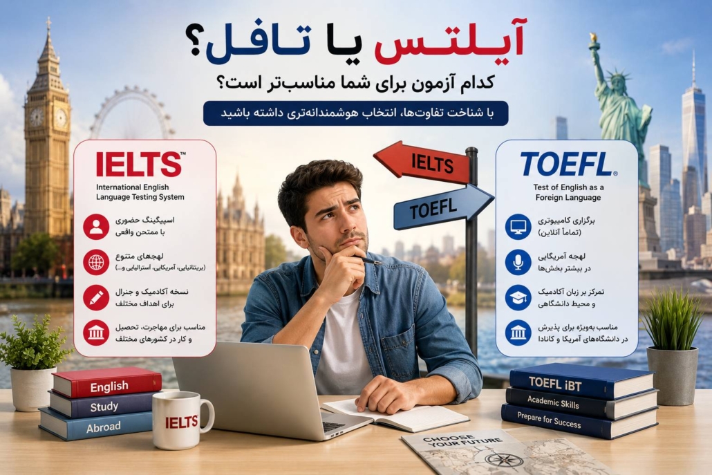 تفاوت آیلتس و تافل