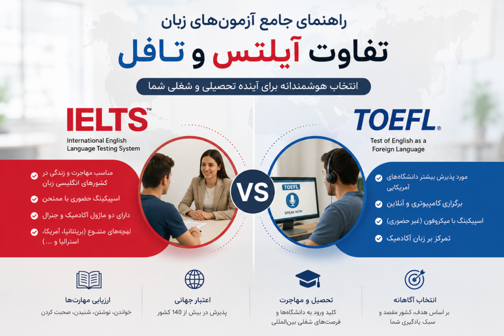 تفاوت آیلتس و تافل چیست؟